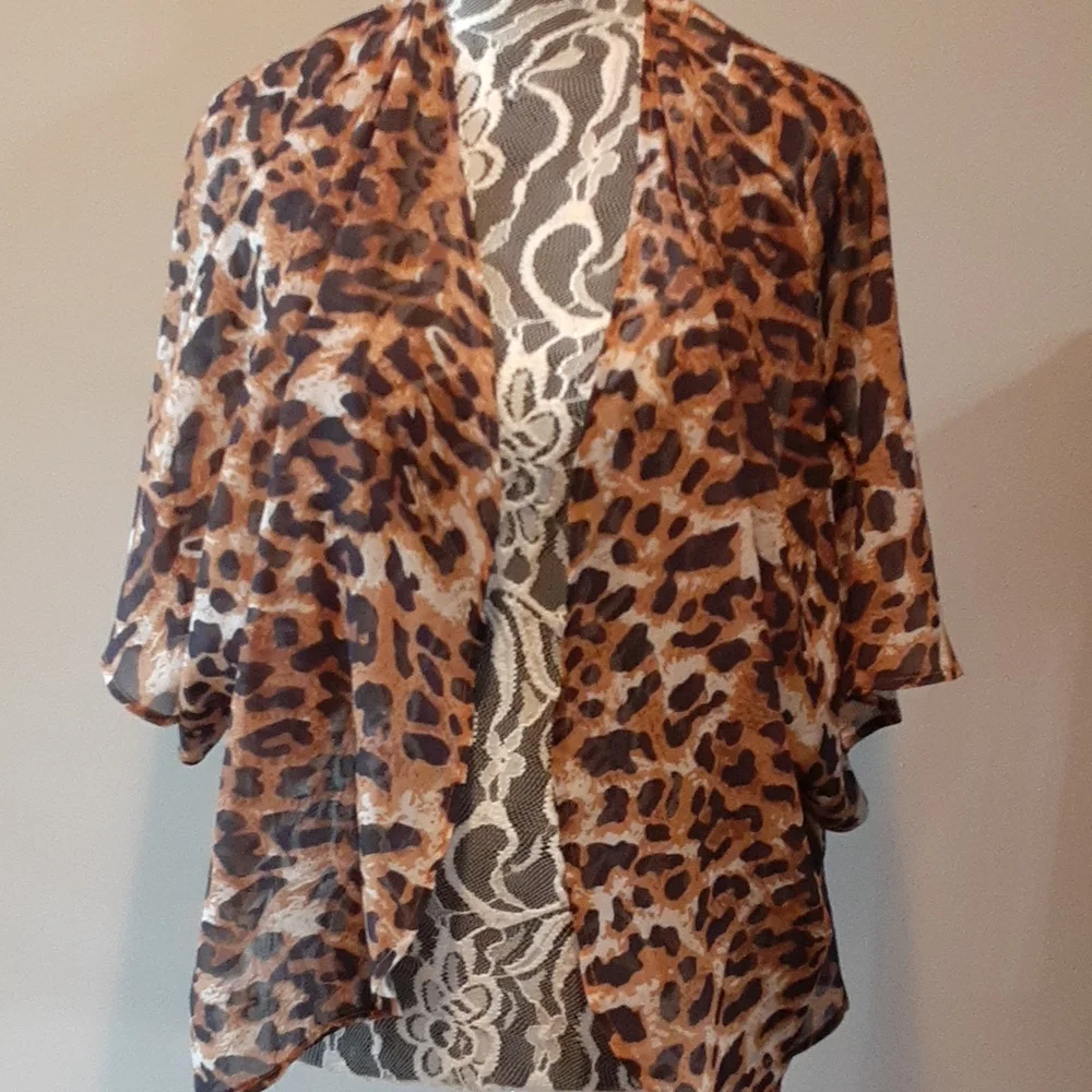 Gorgeous Leopard Print Cover Up - Picture 2 of 3